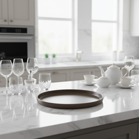 Service de vaisselle classique en céramique grès brun de luxe, émaillé, pour usage domestique, comprenant assiettes, bols, tasses, anti-fuite, compatible micro-ondes