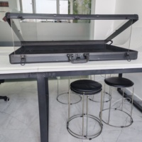 Vitrine en aluminium verrouillable pour l'affichage de cartes sportives et de cartes à collectionner, organisateur de cartes sportives PCGS/NGC/P-S-A
