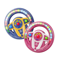 Volant de jeu de conduite pour enfants avec lumières et musique, jouet sensoriel en plastique, simulation de voiture de course, en vente avec lumières