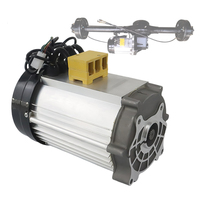 Motor DC Brushless Magnet Permanen Daya Tinggi 60-72V 4000W, Gigi Luar 18, Gelombang Persegi, IP54, Torsi 12.2Nm, Pemasangan Flens, Listrik