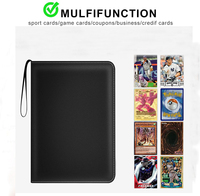 Hochleistungs-9-Taschen-Sammelkartenbinder PU-Ordner halter für 3-Ring-Ordner für alle Sport-Promi-Karten in Standard größe