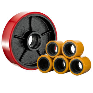 Roda Forklift industri inti besi PU/nilon roda kastor Manual roda forklift hidrolik (bagian forklift Nori) - Product Image 4