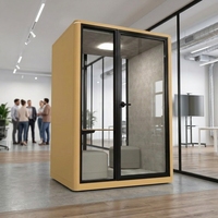 UNIBOOTH Cabine Acoustique de Luxe Privée Ignifuge ASTM-E84 30dB ISO 23351 Installation Rapide en 30-45 Min pour Laboratoire Créatif Atelier OEM ODM