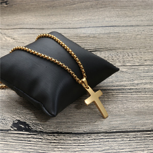 <b>Cross</b> Pendant Necklace Zinc Alloy Unisex Gift Jewelry - Product Image 3