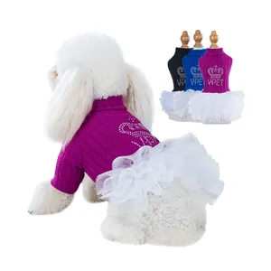OEM/ODM 2021 Mantel Hewan Piaraan Anak Anjing Kecil Gaun Pakaian Musim Dingin Kostum Anjing Kesayangan Pakaian Anjing