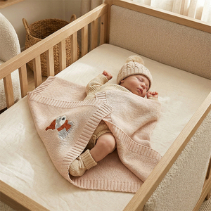 <span class=keywords><strong>Couverture</strong></span> douce en coton pour bébé Mimixiong avec motif de chien mignon de dessin animé, compagnon confortable pour la petite enfance - Product Image 5