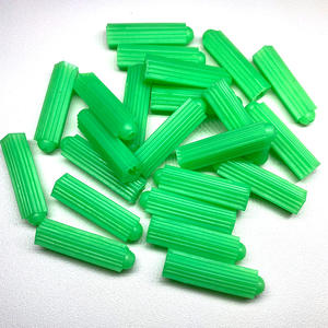 厂家直销6毫米绿色橡胶塞M6M8直通膨胀管新型塑料散装PE温州浙江普通钉型 - Product Image 3