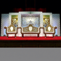 Panneaux en cuir de luxe pour décoration de scène de mariage, décoration de coulisses de mariage, panneaux en cuir capitonnés, canapé de mariage britannique et asiatique