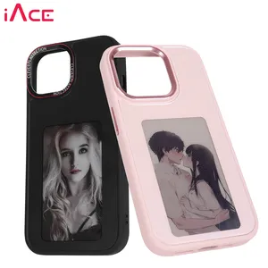 IAce New Model NFC Phone Cover Colorful Ink Screen Phone Case DIY Pattern For Iphone 13 14 15 Pro Max