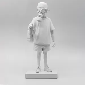Scultura d'Arte in Resina, Artigianato Banksy Boy, Scultura Banksy Diver Boy, Personalizzazione di Fabbrica, Banksy Boy - Product Image 1