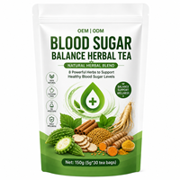 Thé Équilibre Glycémique Cannelle Fenugrec Melon Amer Berbérine Feuille de Mûrier Curcuma Herbes Naturelles 5g 30 Sachets OEM