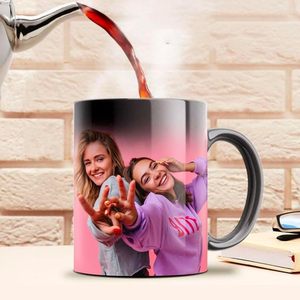 Foto de taza de regalo mágica personalizada transparente. Taza de cerámica de porcelana, microondas, Apto <span class=keywords><strong>para</strong></span> lavavajillas, diseño moderno. <span class=keywords><strong>para</strong></span> hombres amigos - Product Image 3