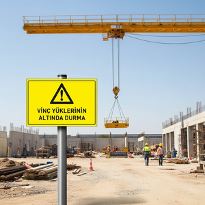 Panneau de signalisation routière pour travaux sous grue - Product Image 2