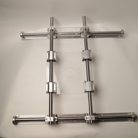 Glissière et gabarit de redressage pour routeur de qualité industrielle avec rail linéaire de 20 mm - Moulin de redressage de dalles de bois robuste