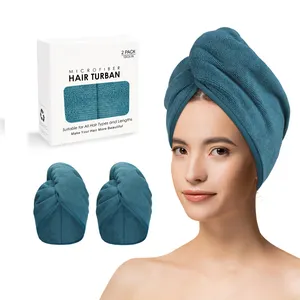 wholesale super absorbent quick drying wrap microfiber hair micro fibre towel hair twist microfiber hair towel