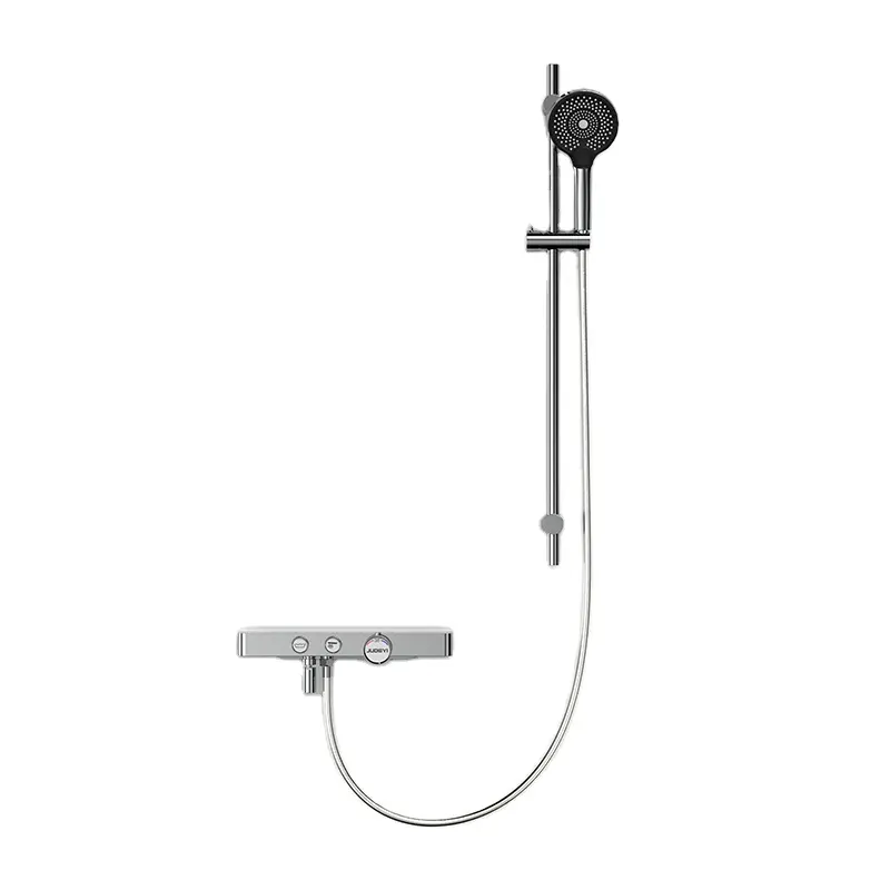 Robinet multifonction à plate-forme entièrement en cuivre, bouton thermostatique, robinet de salle de bain et robinet de baignoire
