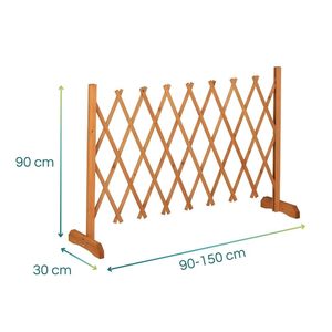 Enrejado Extensible de Madera de Abeto 150x90 cm, 8 mm de Diámetro, para Plantas Trepadoras - Product Image 2