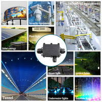 Boîte de jonction électrique étanche IP68 à trois voies G713 pour éclairage public, échantillon gratuit