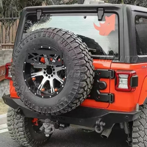 For Jeep Wrangler JL 2018-2023 Aluminum Alloy Spare Tire Rack Spare Tire Lotus Leaf <b>Bracket</b> Reinforced <b>Hinges</b> Car Accessories - Product Image 3