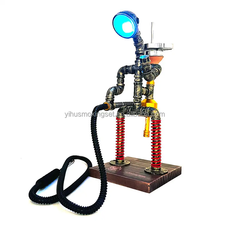 Fábrica nueva industria pesada maquinaria de modelado montaje Industrial Robot pipa única Hookah Robot decoración Shisha