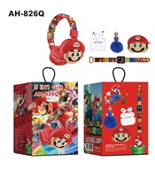 Casque sans fil pour enfants, casque Bluetooth mignon à motif de dessin animé, avec strass, son stéréo, casque pliable
