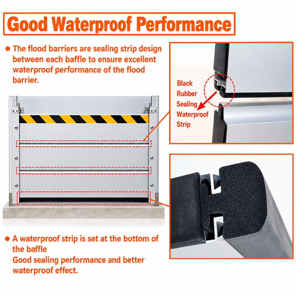 Anti-Flood Water Stop Flooding Panel Aluminum Alloy Flood Control ...