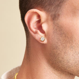 Envío Gratis, Pendientes de Diamantes de Laboratorio con Certificado GRA, Moissanita de 0.5ct, 1ct, 2ct, 3ct, Chapados en Oro de 14K, Plata S925, Regalos para Hombres y Mujeres - Product Image 4