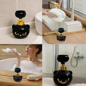 Distributeur de savon mousse automatique en forme de patte de chat, pour salle de bain, en plastique, alimenté par piles - Product Image 4