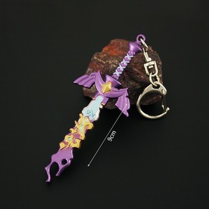 Vente chaude mini <span class=keywords><strong>épée</strong></span> porte-clés Anime 3D métal porte-clés jeu entourant porte-clés en gros pour enfant souvenir cadeau - Product Image 3