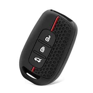 <span class=keywords><strong>Coque</strong></span> de protection en silicone pour clé de voiture Dacia Logan 2021, <span class=keywords><strong>Renault</strong></span> <span class=keywords><strong>Twingo</strong></span> 3, Duster, Captur, Laguna, Scenic, <span class=keywords><strong>coque</strong></span> de clé télécommande - Product Image 1