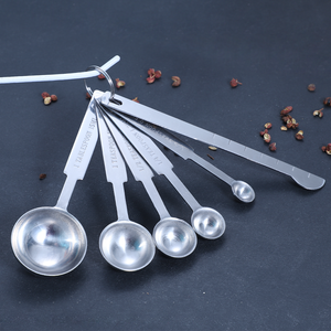 Juego de Cucharas Medidoras Personalizadas de Acero Inoxidable de 0.5ml, 1.25ml, 2.5ml, 5ml y 15ml, Cucharas de Cocina y Cucharillas para Cocinar y Hornear - Product Image 3