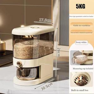 Recipiente Hermético para Almacenamiento de Arroz, Apto para Uso Alimentario, a Prueba de Humedad, Accesorio de Cocina para Granos Diversos, Barril para Arroz - Product Image 2