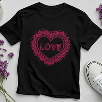 Transfert de strass personnalisé en forme de cœur, transfert de strass thermocollant pour t-shirts