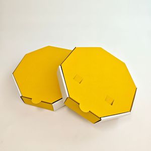 <span class=keywords><strong>Caja</strong></span> de Pizza Octogonal Corrugada, Empaque de Pizza Redondo de Cartón Personalizado, <span class=keywords><strong>Caja</strong></span> de Entrega de Pizza Desechable para Llevar - Product Image 4