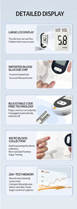 Set Glucometro Digitale con Strisce Reattive, Lancette e Misuratore di Glucosio - Product Image 2