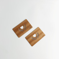 Kartu Mini RFID Kayu T5577/TK4100 Custom dengan Ukiran Laser & Cetak 134.2kHz untuk Kontrol Akses & Penggunaan Hotel