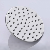Accessoire rond moderne de robinet de salle de bains de pommeau de douche d'acier inoxydable pour la salle de bains d'hôtel