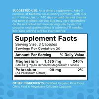 Capsules de nettoyage du côlon à l'oxyde de magnésium ozoné MagO7, complément alimentaire pour la détoxification intestinale, adoucissant pour les selles, soulage la constipation occasionnelle