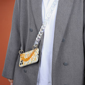 2024 nouvelle femme à la main brillant Bling arc-en-ciel coloré résine cerceaux liés avec chaîne en métal Bracelet bracelet Univer - Product Image 3