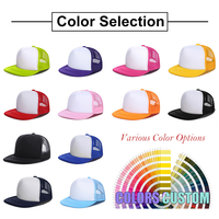 Custom Logo 3d Borduurwerk Katoen Baseball Caps Groothandel Mesh Caps Voor Mannen 5 Panel Baseball Cap Unisex Style Trucker Hoed