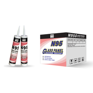 กาวซีลแลนท์ GNS <span class=keywords><strong>N95</strong></span> สำหรับกระจกอะซิทอกซี สำหรับตู้ปลา หลังคาโปร่งแสง กระจกสถาปัตยกรรม - Product Image 2