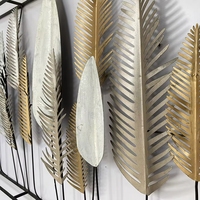 Cadres muraux décoratifs pour la maison, best-sellers, art métallique, cadre en métal, feuille, artisanat