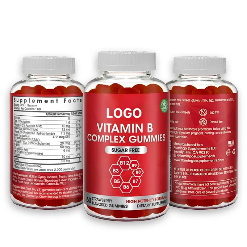 Gomma gommosa multivitaminica di vitamina B12 gommose del complesso di vitamina B