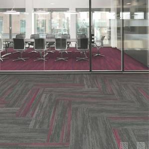 Коричневая переплетенная яркая ковровая плитка 1 м x 1 м огнестойкая для домашнего коммерческого ковра плитка - Product Image 2