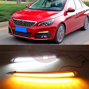 CARMATES Vente Chaude Produits qualité supérieure LED DRL Phares <span class=keywords><strong>Feux</strong></span> <span class=keywords><strong>De</strong></span> <span class=keywords><strong>Jour</strong></span> Phares Antibrouillard Pour Peugeot <span class=keywords><strong>308</strong></span> 2016 2017 - Product Image 3