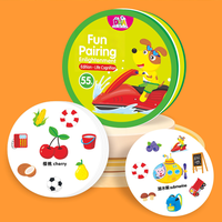Jeu de cartes d'entraînement à la concentration visuelle pour tout-petits, jeu interactif parent-enfant, trouver les paires identiques