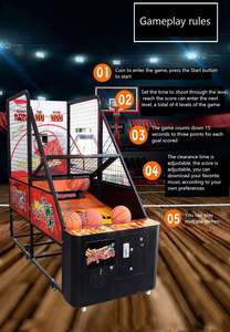 Basketball <b>Machine</b>, Coin-operated Indoor Mobile Basketball Stand, Shooting <b>Machine</b>, Large Adult Video Game Equipment - Product Image 4