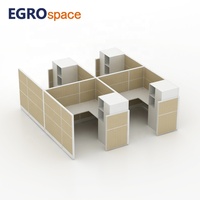 Solution de mobilier de bureau EGROspace : Système de cloisons de poste de travail combinées pour bureaux individuels