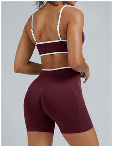 Personalizzazione all'ingrosso: Top corto da donna a vita alta, modellante e traspirante, per corsa e <span class=keywords><strong>fitness</strong></span>, effetto push-up sui glutei - Product Image 3
