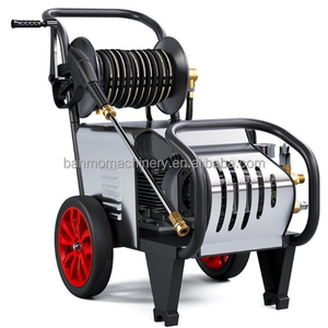 Lavadora de Autos Industrial de Alta Presión con Motor de Inducción Eléctrico y Carrete de Manguera para Limpieza Comercial, Taller Automotriz y Lavado de Autos - Product Image 5